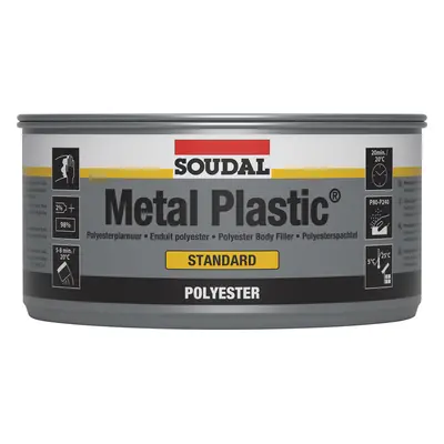 Soudal Metal Plastic Standard Grey 1Kg tin 6