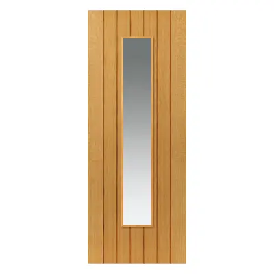 JB Kind Cherwell Oak Glazed Internal Door 35 X 1981 X 762