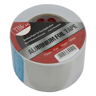 Timco AFT75 Aluminium Foil Tape 45M X 75Mm Roll 1