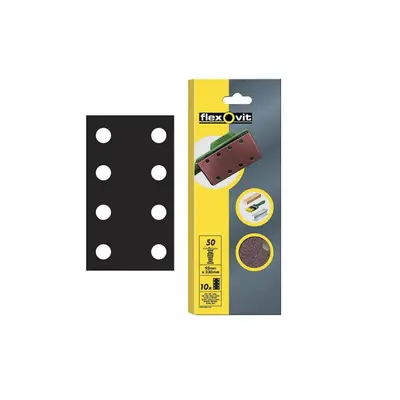 Flexovit 63642526335 1/3 Sanding Sheets Perforated Medium 80 Grit (Pack 10)