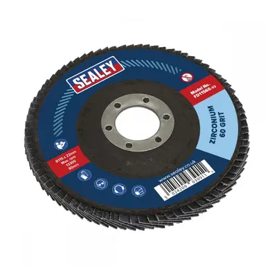 Sealey FD11560 Flap Disc Zirconium Ø115Mm Ø22Mm Bore 60Grit