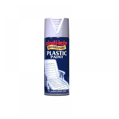 Plastikote 010607 Plastic Paint Spray White Gloss 400Ml