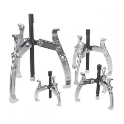 Sealey AK79 Gear Reversible Puller Set 4Pc Triple Leg