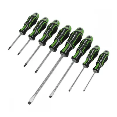 Sealey AK4322HV Screwdriver Set 8Pc Gripmax® - Hi-Vis Green