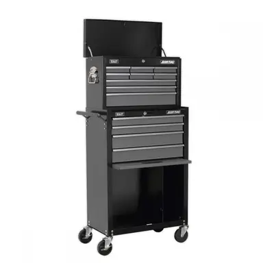 Sealey AP2513B Topchest & Rollcab Combination 13 Drawer With Ball-Bearing Slides - Black/Grey