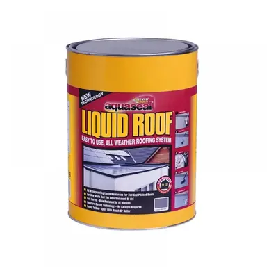 Everbuild Sika 511382 Aquaseal Liquid Roof Slate Grey 7Kg