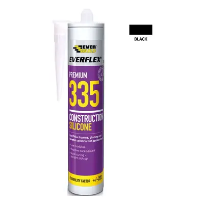 Everbuild Silicone 335 Black 295Ml