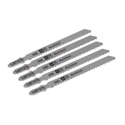 Sealey SJBT127D Jigsaw Blade Aluminium 100Mm 8Tpi - Pack Of 5