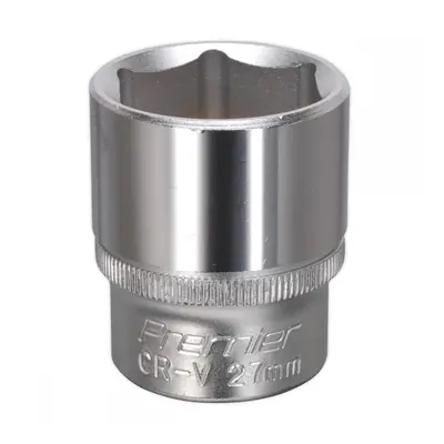 Sealey S1227 Walldrive® Socket 27Mm 1/2inSq Drive