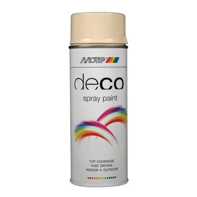 Motip® 01610 Deco Spray Paint High Gloss Ral 1015 Light Ivory 400Ml