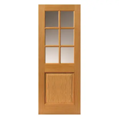 JB Kind Arden Oak Glazed Internal Door 35 X 1981 X 838