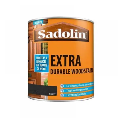 Sadolin 5028542 Extra Durable Woodstain Ebony 1 Litre