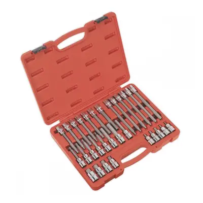 Sealey AK2196 Hex Socket Bit Set 30Pc 1/2inSq Drive