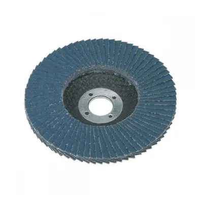 Sealey FD10040 Flap Disc Zirconium Ø100Mm Ø16Mm Bore 40Grit