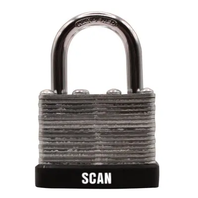 Scan QC0140 Laminated Steel Padlock 40Mm