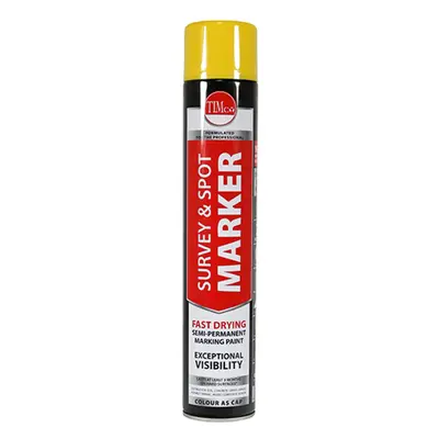 Timco 237025 Survey & Spot Marker - Yellow 750Ml Can 1