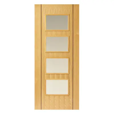 JB Kind Blenheim Oak Glazed Internal Door 35 X 1981 X 762