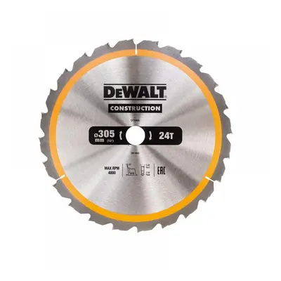 Dewalt DT1958-QZ Stationary Construction Circular Saw Blade 305 X 30Mm X 24T Atb/Neg