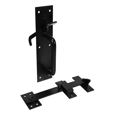 Timco 523369 Suffolk Latch - Heavy Duty - Black 219 X 50Mm Plain Bag 1