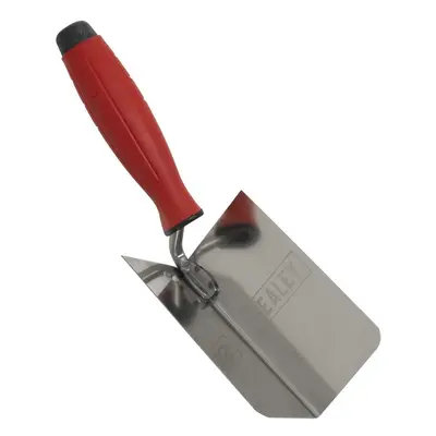 Sealey T1802 Stainless Steel Internal Corner Trowel - Rubber Handle - 120 X 60Mm