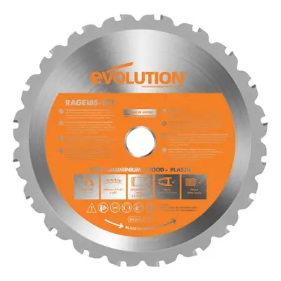 Evolution R185TCT-20CS Multi-Material Saw Blade 185 X 20Mm X 20T