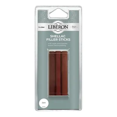 Liberon 126839 Shellac Filler Sticks Dark (3 Pack)