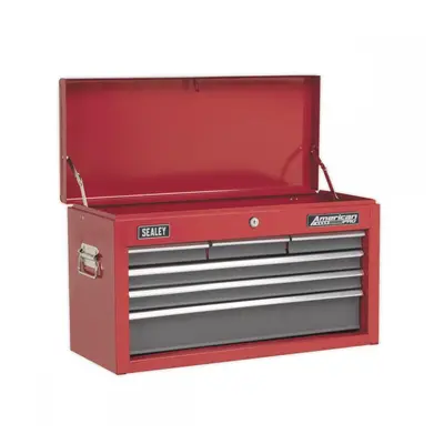 Sealey AP2201BB Topchest 6 Drawer With Ball-Bearing Slides - Red/Grey