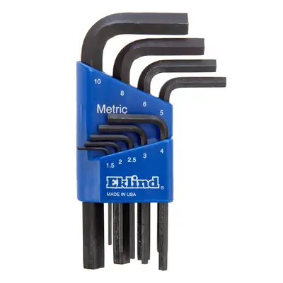 Eklind 10509 Metric Hex-L Short Series Key Set 9 Piece (1.5 - 10Mm)