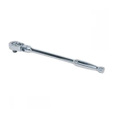 Sealey AK661F Ratchet Wrench Flexi-Head 300Mm 3/8inSq Drive Pear-Head Flip Reverse