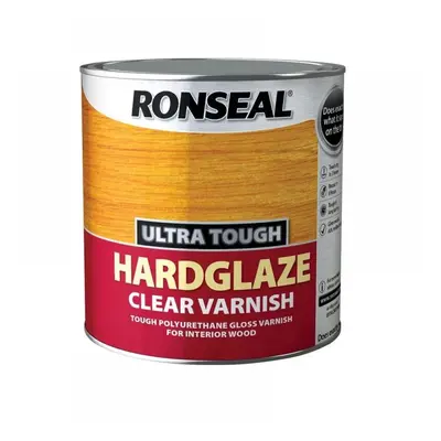 Ronseal 34762 Ultra Tough Hardglaze Internal Clear Gloss Varnish 2.5 Litre