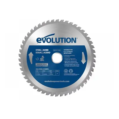 Evolution M210TCT-50MS Mild Steel Cutting Mitre Saw Blade 210 X 25.4Mm X 50T