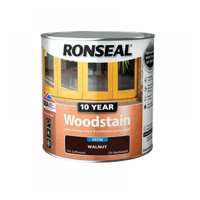 Ronseal 38682 10 Year Woodstain Walnut 750Ml