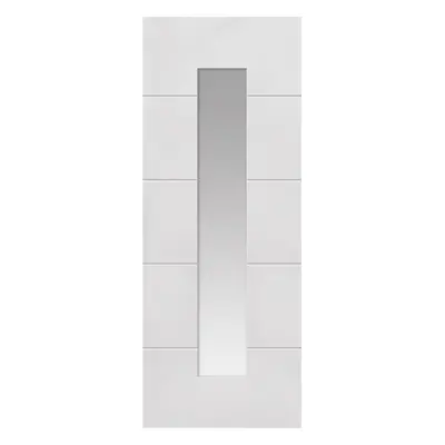 JB Kind 4 Line Horizontal White Internal Glazed Door 35 X 1981 X 762