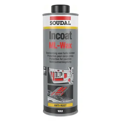 Soudal Incoat Ml Wax Gun Clear 1L tin 12