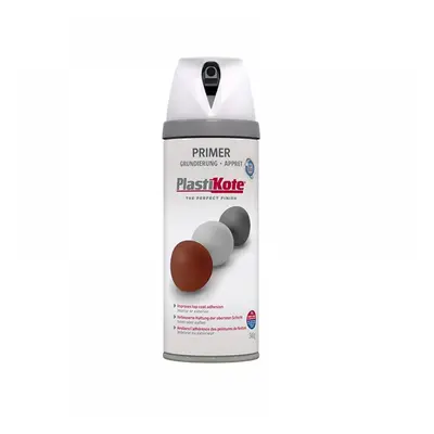 Plastikote 025000 Twist & Spray Primer White 400Ml