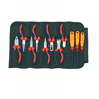 Knipex 00 19 41 Pliers & Screwdriver Set In Tool Roll 11 Piece