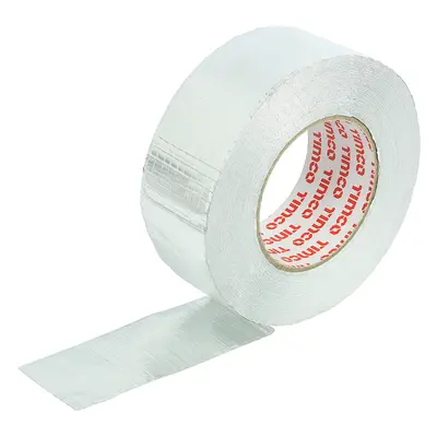 Timco AFT50RE Reinforced Aluminium Foil Tape 45M X 50Mm Roll 1