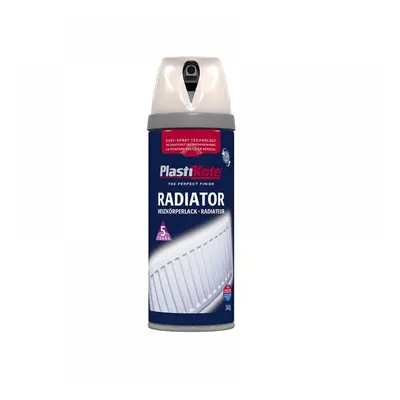 Plastikote 026101 Twist & Spray Radiator Magnolia 400Ml