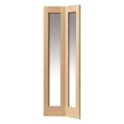 JB Kind Fuji Oak Glazed Bi-Fold Door 35 X 1981 X 762