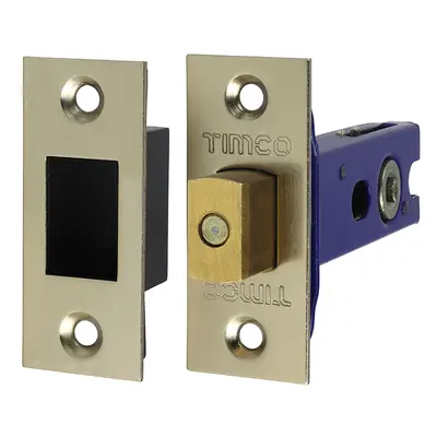 Timco 675606 Architectural Tubular Deadbolt - Electro Brass & Satin Nickel 78Mm Plain Bag 1