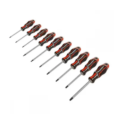 Sealey AK4324 Screwdriver Set 10Pc Trx-Star* Gripmax® - Red