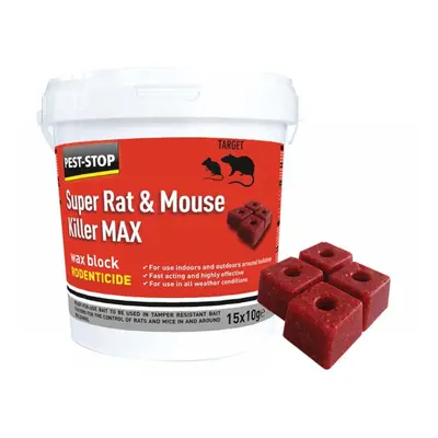 Pest-Stop (Pelsis Group) PSWB03 Super Rat & Mouse Killer Max Wax Blocks