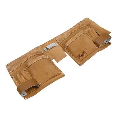 Sealey STBL01 Double Pouch Leather Tool Belt