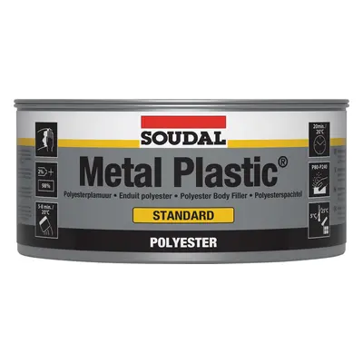 Soudal Metal Plastic Standard Grey 2Kg tin 12