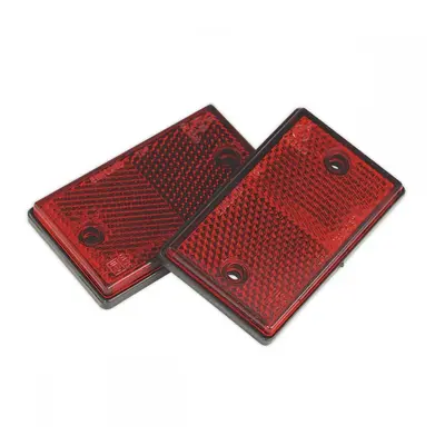 Sealey TB24 Reflex Reflector Red Oblong Pack Of 2