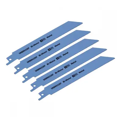 Sealey SRBR622EF Reciprocating Saw Blade Metal 150Mm 18Tpi - Pack Of 5