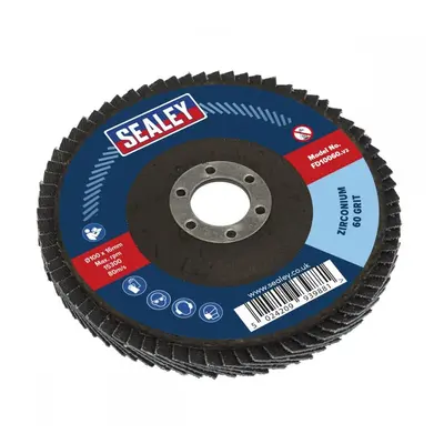 Sealey FD10060 Flap Disc Zirconium Ø100Mm Ø16Mm Bore 60Grit