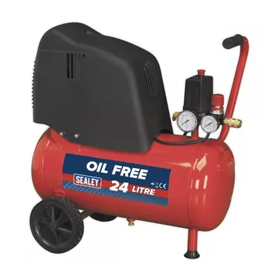 Sealey SAC02415 Air Compressor 24L Belt Drive 1.5Hp Oil Free