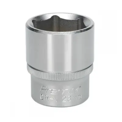 Sealey S1228 Walldrive® Socket 28Mm 1/2inSq Drive