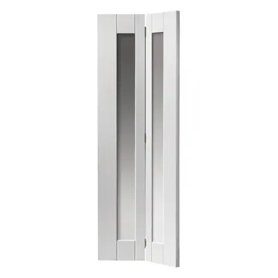 JB Kind Axis White Glazed Bi-Fold Internal Door 35 X 1981 X 762